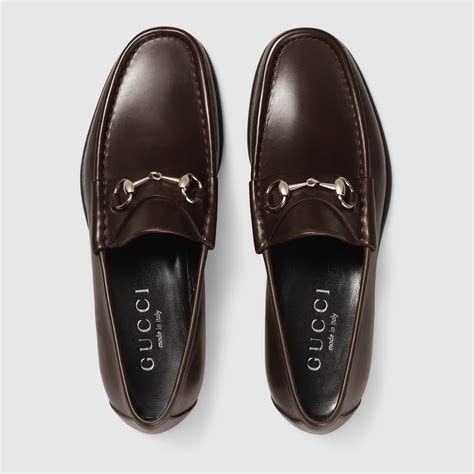 gucci classic leather moccasin sale|Gucci horse bit loafers.